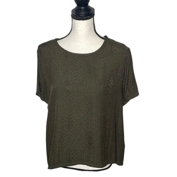 NATION Marin Leopard Jacquard Tee XS - Picture 3 of 6